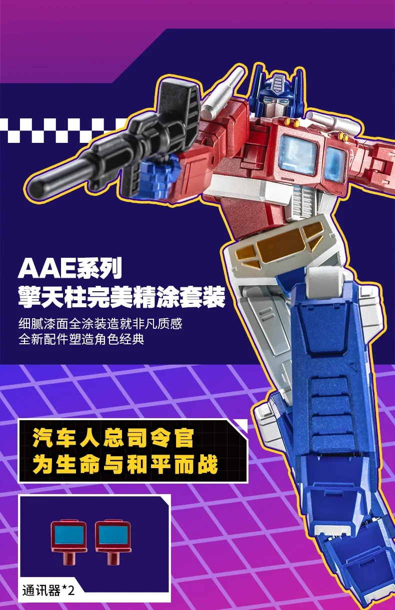 Auf Lager: AULDEY X Transformers AAE Alpha Action Elite Series Optimus Prime, Soundwave, Starscream – bewegliche Modellfiguren, Sammlerstücke. – Detail 18