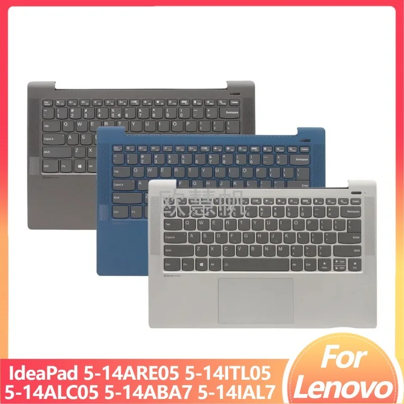 

M US Keyboard for Lenovo IdeaPad 5-14ARE05 5-14ITL05 5-14ALC05 5-14ABA7 5-14IAL7 Palmrest Upper Cover Topcase with Backlit