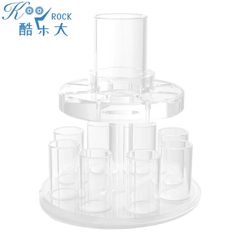 

Acrylic Kiddush Wine Fountain & Decanter Set - Kosher Ceremonial Pourer for Jewish Holidays & Shabbat Celebrations