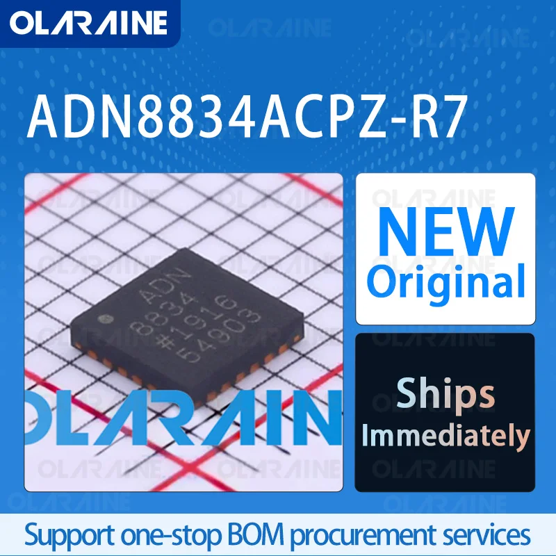 

1/5/10Pcs ADN8834ACPZ-R7 LFCSP-24 original ic chip Professional Power Management (PMIC) RoHS Current 1.5 A Voltage -5.5 V