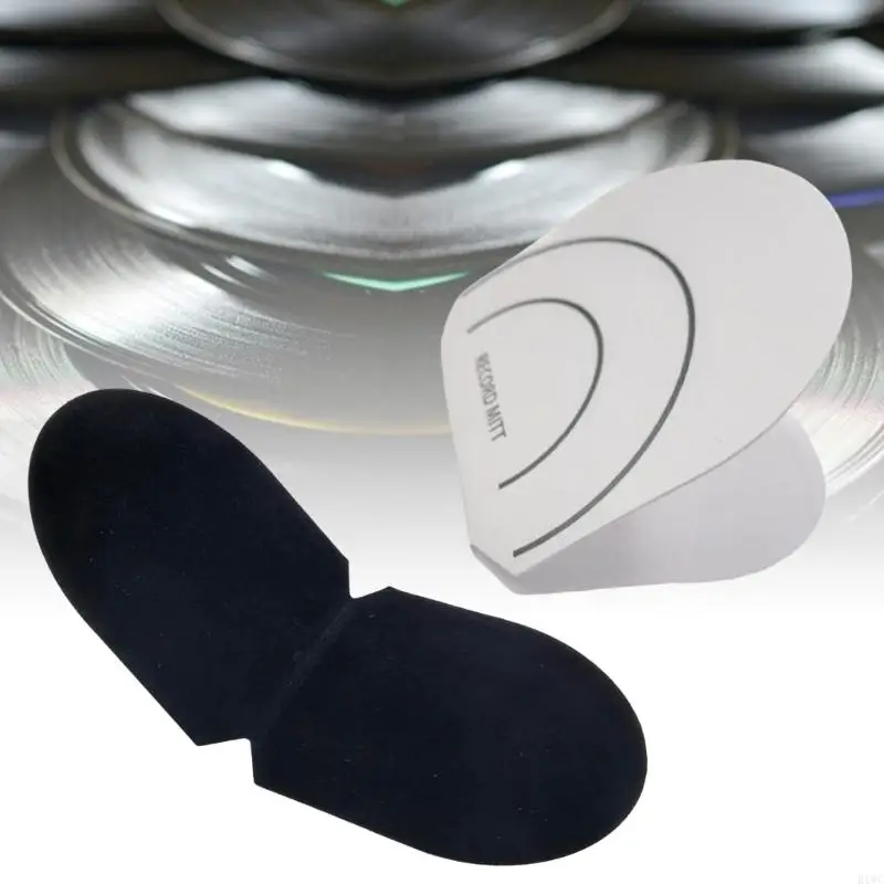 Double Layer Record Protector Clip With Fabric Lining For Scratch Preventi 