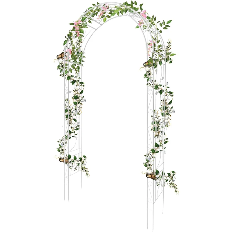 

Металлическая садовая арка-пергола для вьющихся растений, уличная, для садовых беседок и арок, свадебная арка-каркас для украшения вечеринок