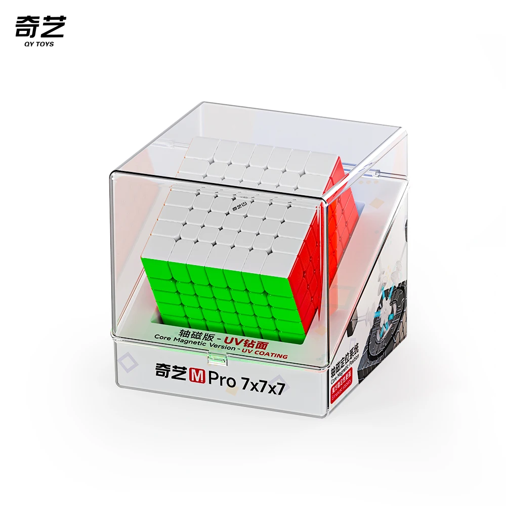 qiyi-m-pro-7x7-uvマジックキューブ-ステッカーレス-プロ仕様-フィジェットトイ-qiyi-7x7-m-pro-コアマグネティックuv