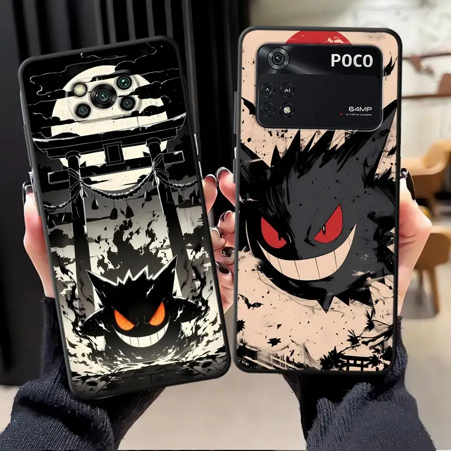 Japan Cartoons G-GengarS Handyhülle für Xiaomi Poco F8 X7 X8 Pro Max F5 F3 X4 X3 Pro F4 X3 NFC C71 F7 C85 F6Pro Weiche Hülle