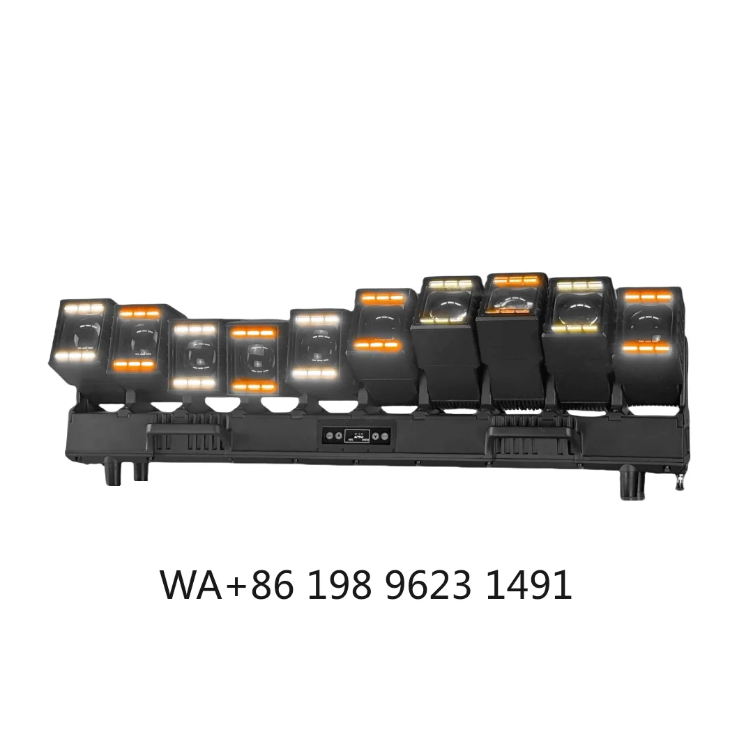 10x60W IP66 Waterproof RGBW Moving Head Light DMX512 Pixel Control Stage Effect for Party Wedding Club Event