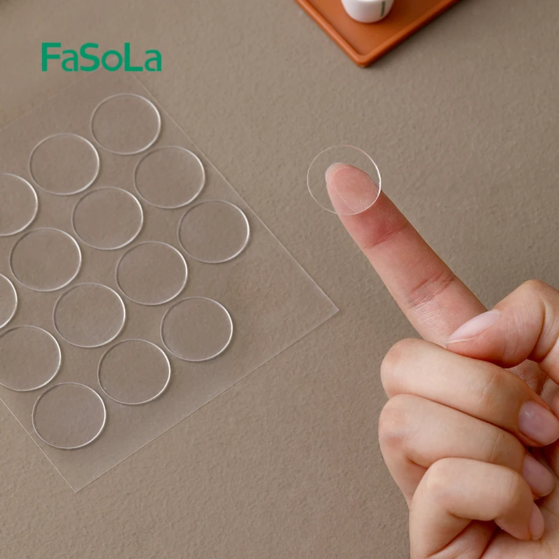 FaSoLa 3 Sheets Glue Double-sided Adhesive Tape Strong Nano Traceless Stickers Home Decor Seamless Tapes for Hanging Craft