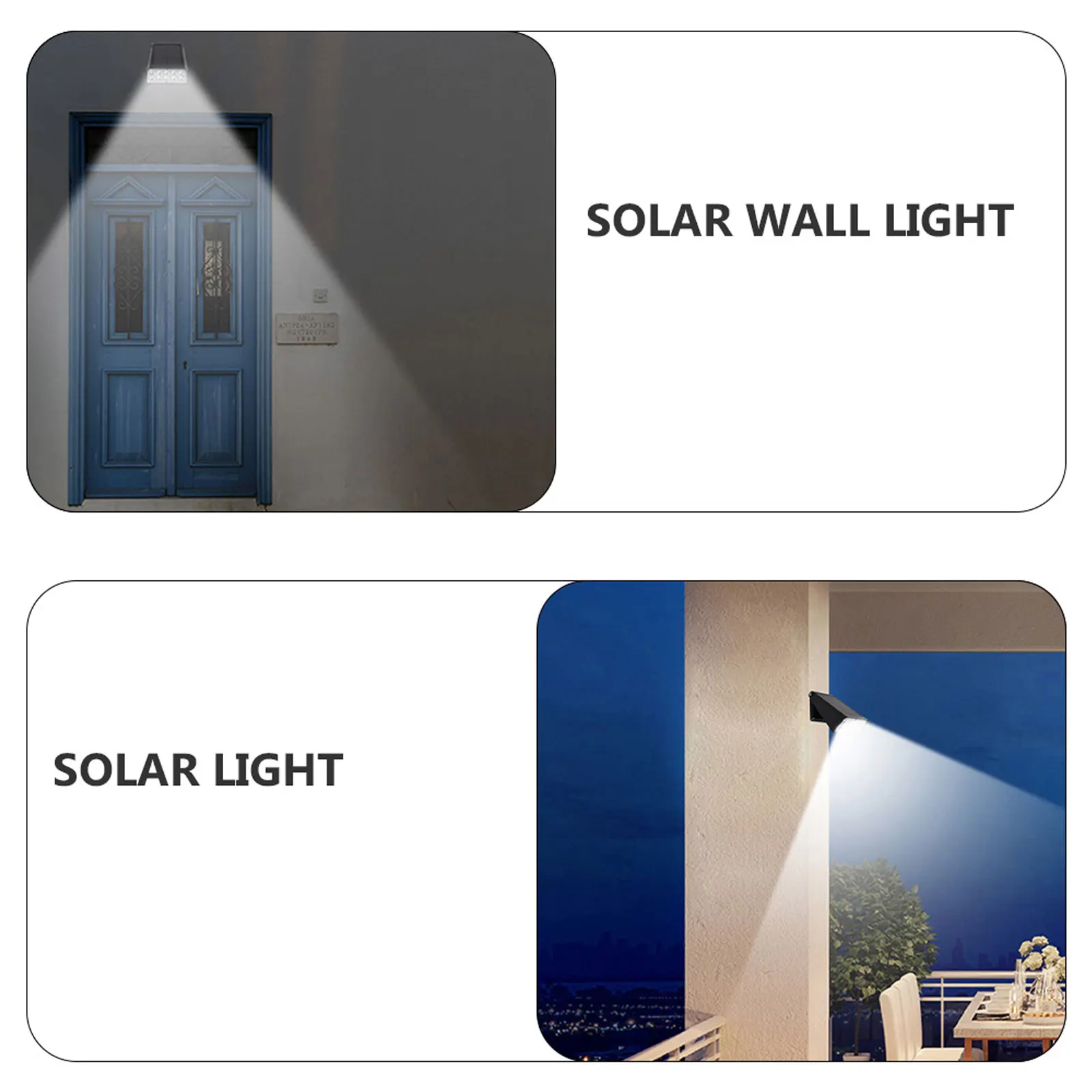 

Solar Wall 10 LED Patches ABS PC Material Dustproof Waterproof Fast Charging Low Power High Brightness PC Lampshade Outdoor