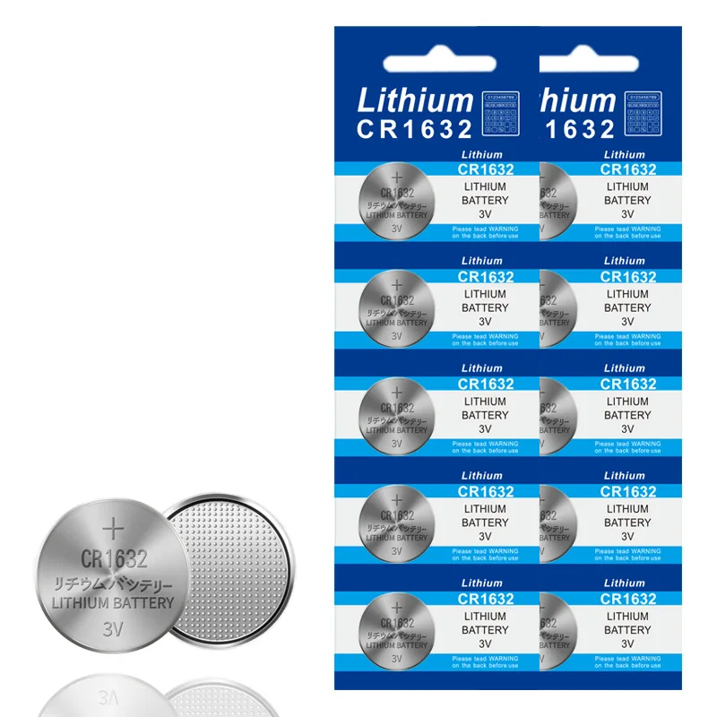 5-50PCS 3V CR1632 Lithium Button Battery DL1632 BR1632 ECR1632 DL1632 LM1632 KCR1632 Coin Cell Watch Batteries Remote Key