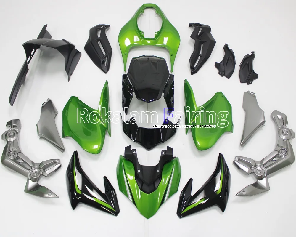 

For Kawasaki Z900 2017 2018 2019 Z-900 17 18 19 Green Silver Black Sportbike Motorcycle Fairing Kit (Injection molding)