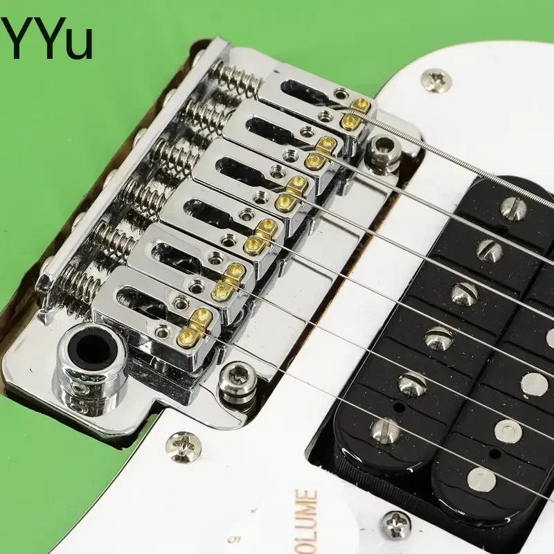 for Strat Electric Guitar Piezo Bridge Tremolo Saddles 10.5mm String Spacing Replacement Parts Acoustic Pickup System