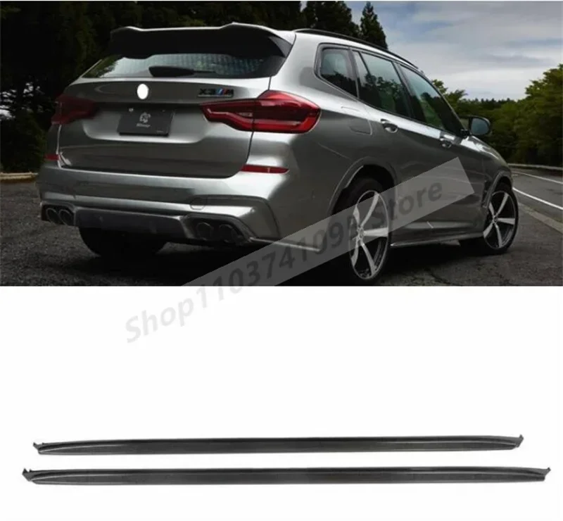 

Real Carbon Fiber Side Extension Body Skirts Kit Lip Cover For BMW G01 X3 G02 X4 F97 X3M F98 X4M 2018 2019 2020 2021 2022 2023