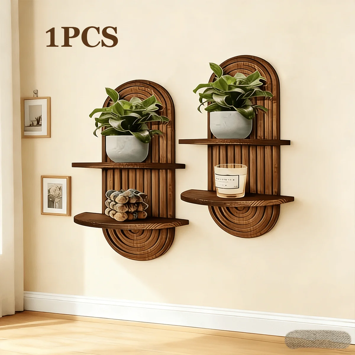 Mordern Wall Shelf With Arched Mid Century Art Boho Decor Design Floating Shelves For Home Bedroom Living Room Farmhouse Display