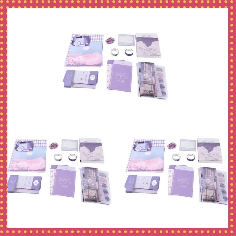 

B74A Aesthetic Scrapbook Kit(1044Pcs), Junk Journal Kit With Journaling/Scrapbooking Supplies, Stationery(B)