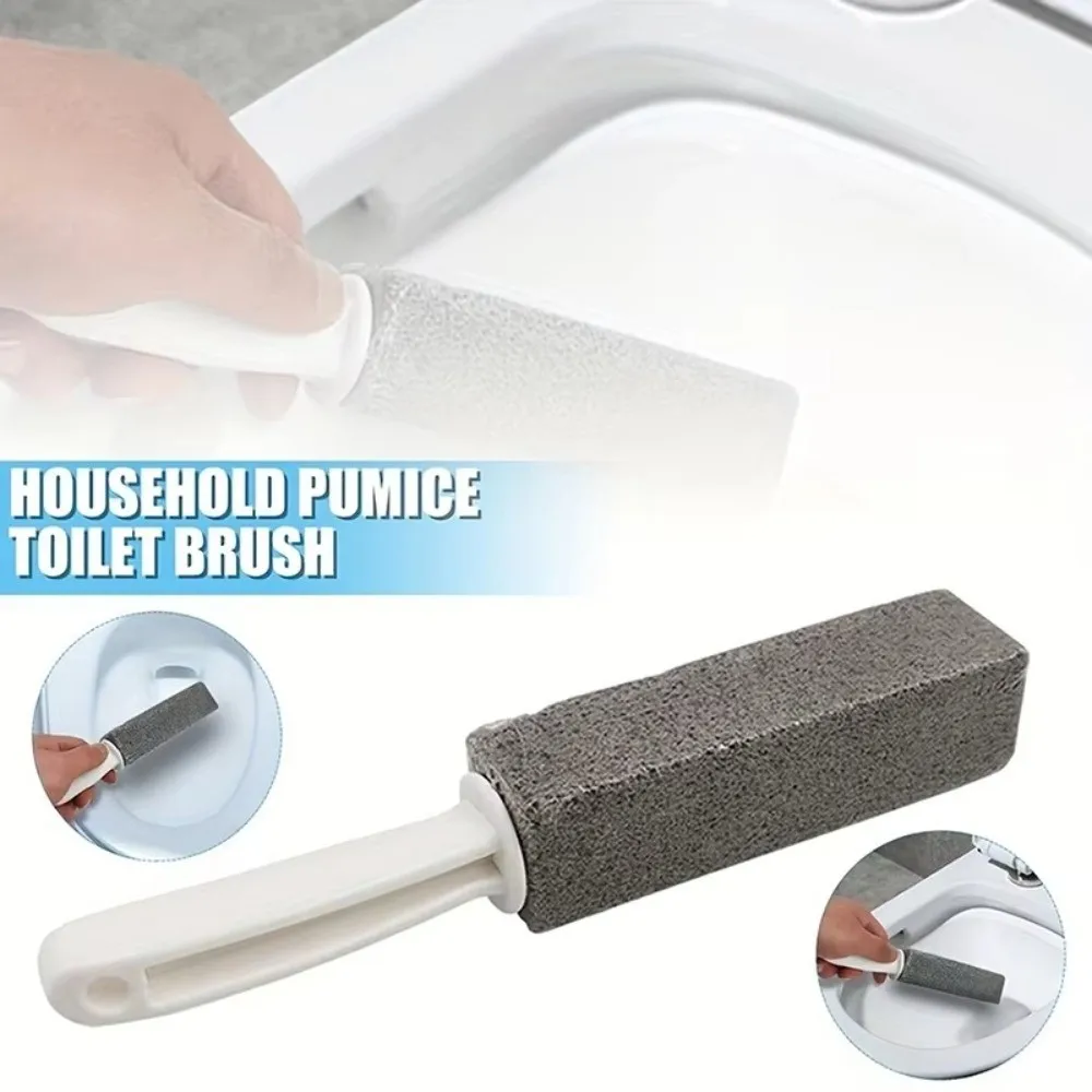 Long Handle Pumice Cleaning Brush Hanging Hole Fine Abrasive Toilet Cleaning Brush Multifunctional Pumice Cleaning Stick