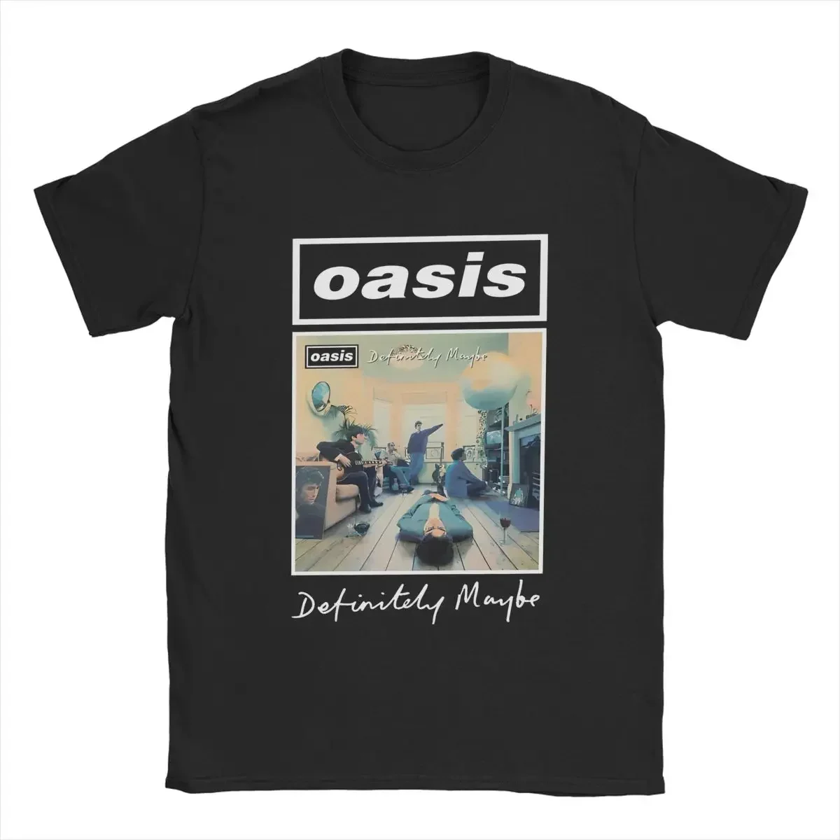 

Men's T-Shirts O-Oasis Rock Band Leisure Cotton Tee Shirt Short Sleeve British Music Albums T Shirts Crewneck merch Gift Idea