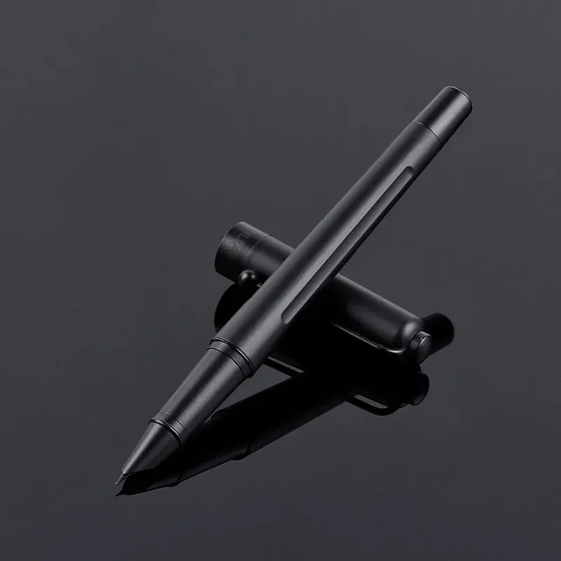 2023 New Arrival Matte Black 0.28mm EF Nib Fountain Pen 1.2mm Bent Nib Calligraphy Metal Pens for Writing Office School Supplies