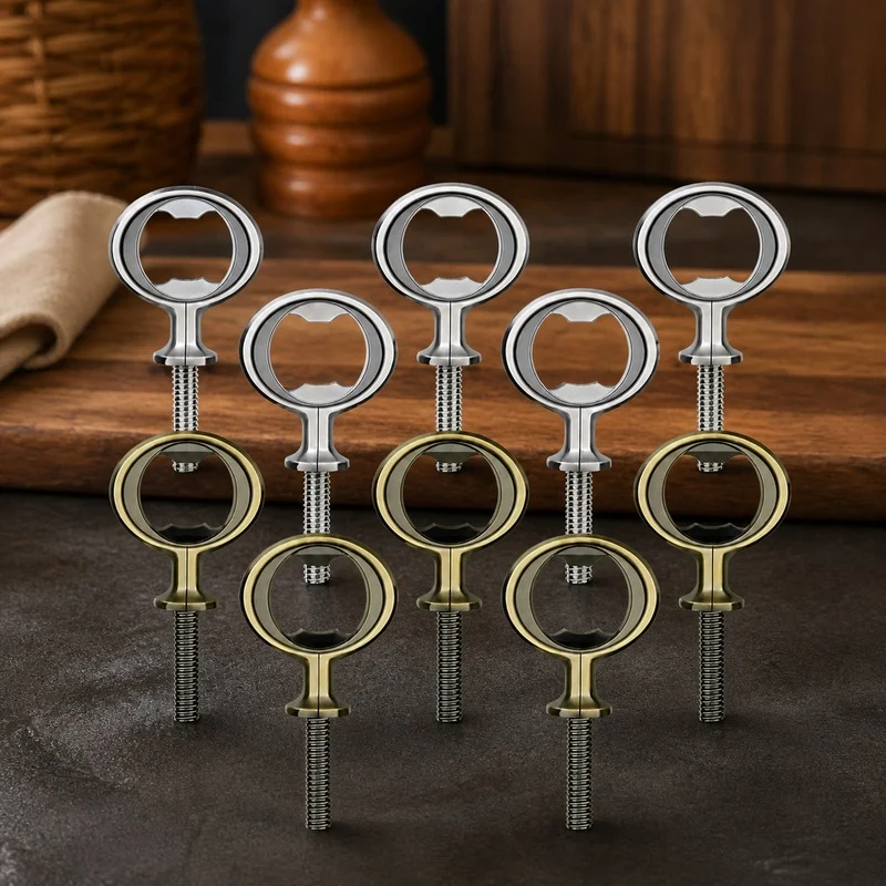 10-Pack Stainless Steel Insert Plates for Crafting Bottle Openers, Durable Beer Cap Removal Tool Components