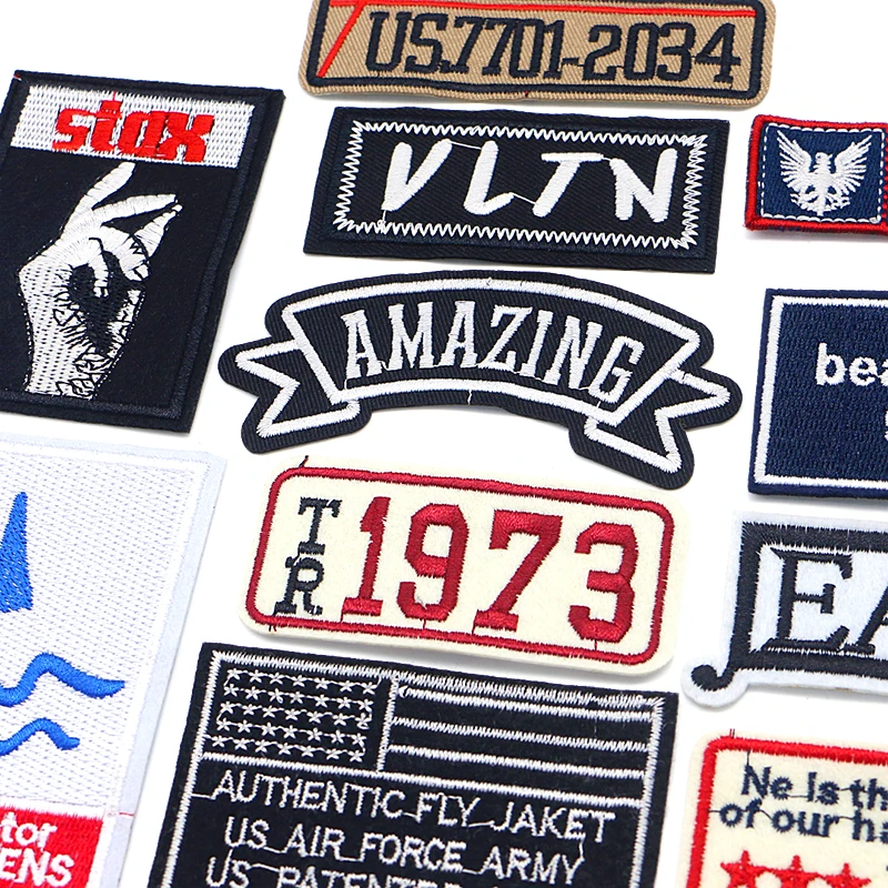 2-częściowa modna prostokątna ręka Eagle Sail Icon Haftowana aplikacja na odzież DIY Żelazko na naszywkach