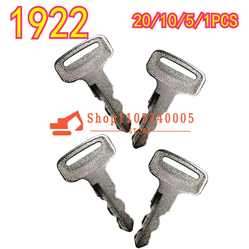 20/10/5/1PCS New 1922 ELI80-0194 17063-G01 17063-G1 Ignition Key Compatible with Medalist TXT Industrial Vehicle 300 500 640 775
