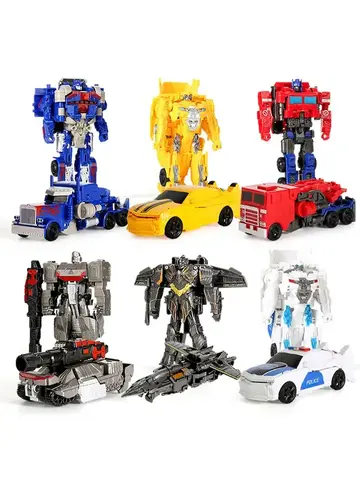 Transformation Toy Robot One Step Deformation Car Action Figure Model Dinosaur Toys for Boys
