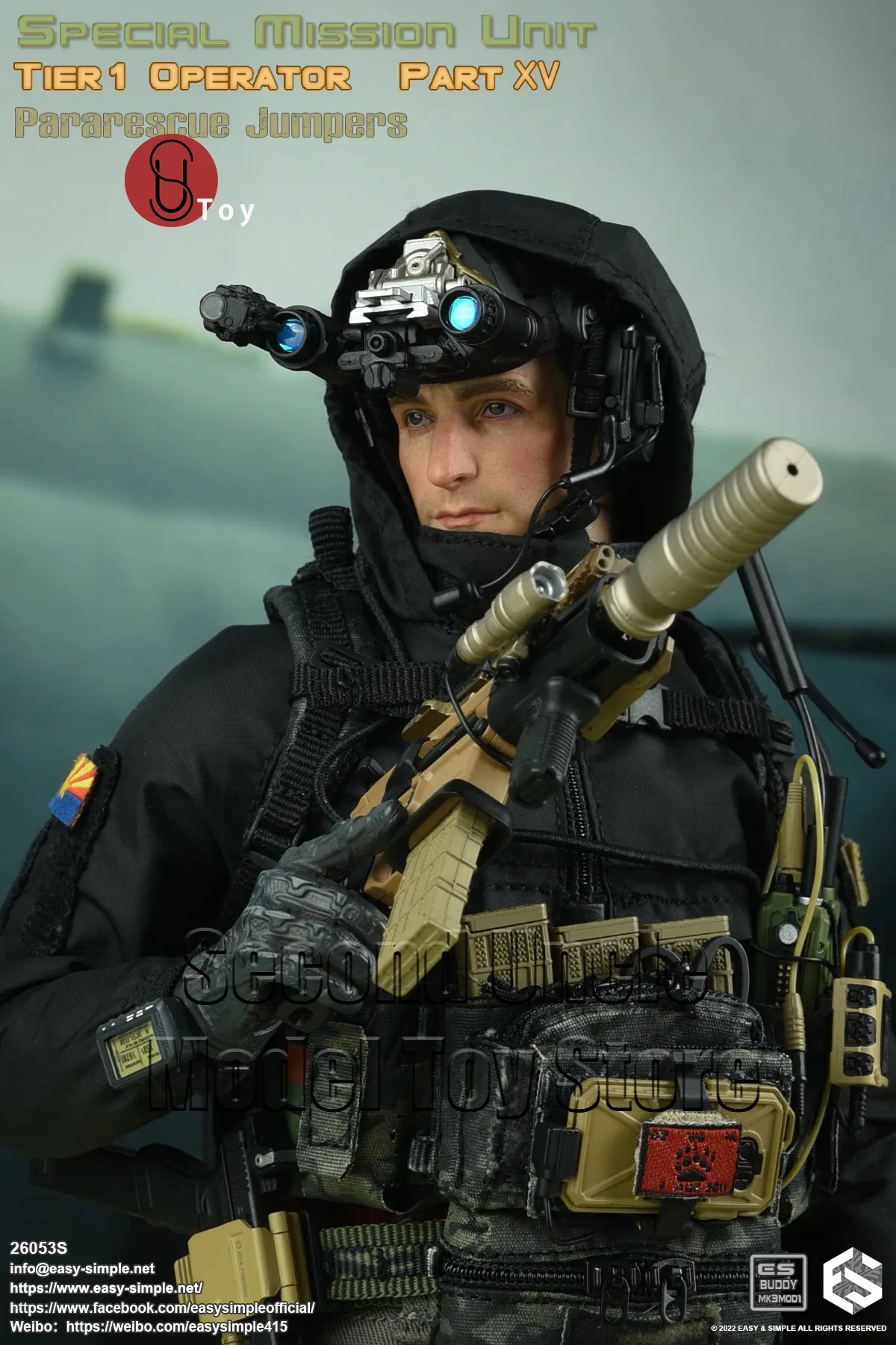 

Easy&Simple ES 26053S 1/6 SMU Tier1 Operator Part XV Pararescue Jumpers Military Action Figure Full Set Collectible Model Toys