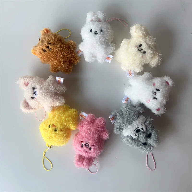 Nieuwe SKZOO Mini Sleutelhanger Pluche Hanger Fang Kan Li Longfu Verdwaalde Kinderen Kawaii Knuffeldier Speelgoed Pop Tas Hanger Vakantie Cadeau