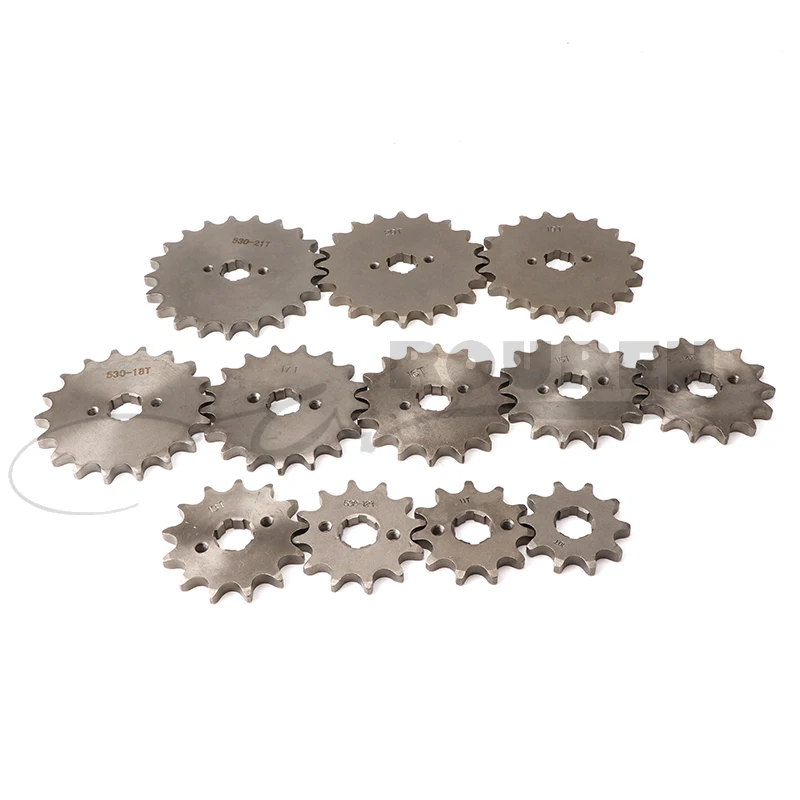 Front Engine Sprocket Star #530 10T-20T 12 13 Teeth 20mm For 530 Chain With Locker Motorcycle Dirt Bike PitBike ATV Quad Parts