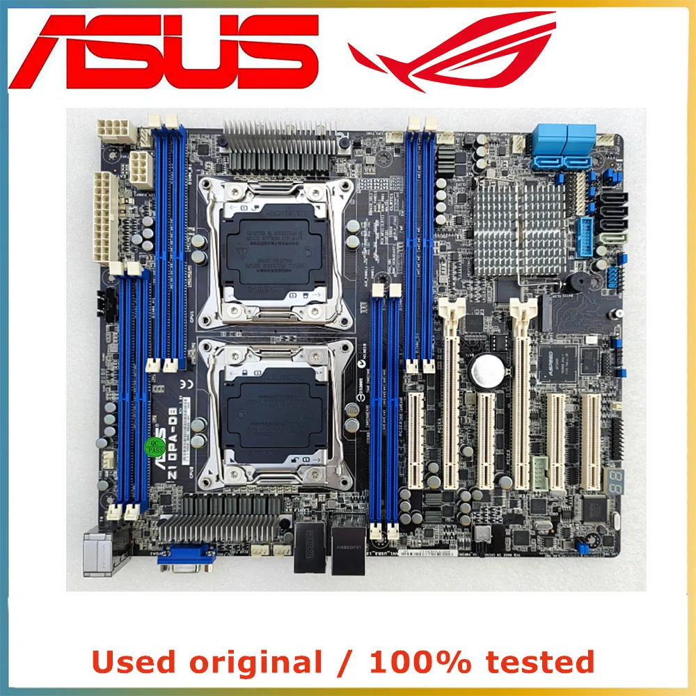 For ASUS Z10PA-D8 Server Motherboard Support E5-2600 V3 V4 CPU X99 C612 DDR4 LGA2011 V3 V4