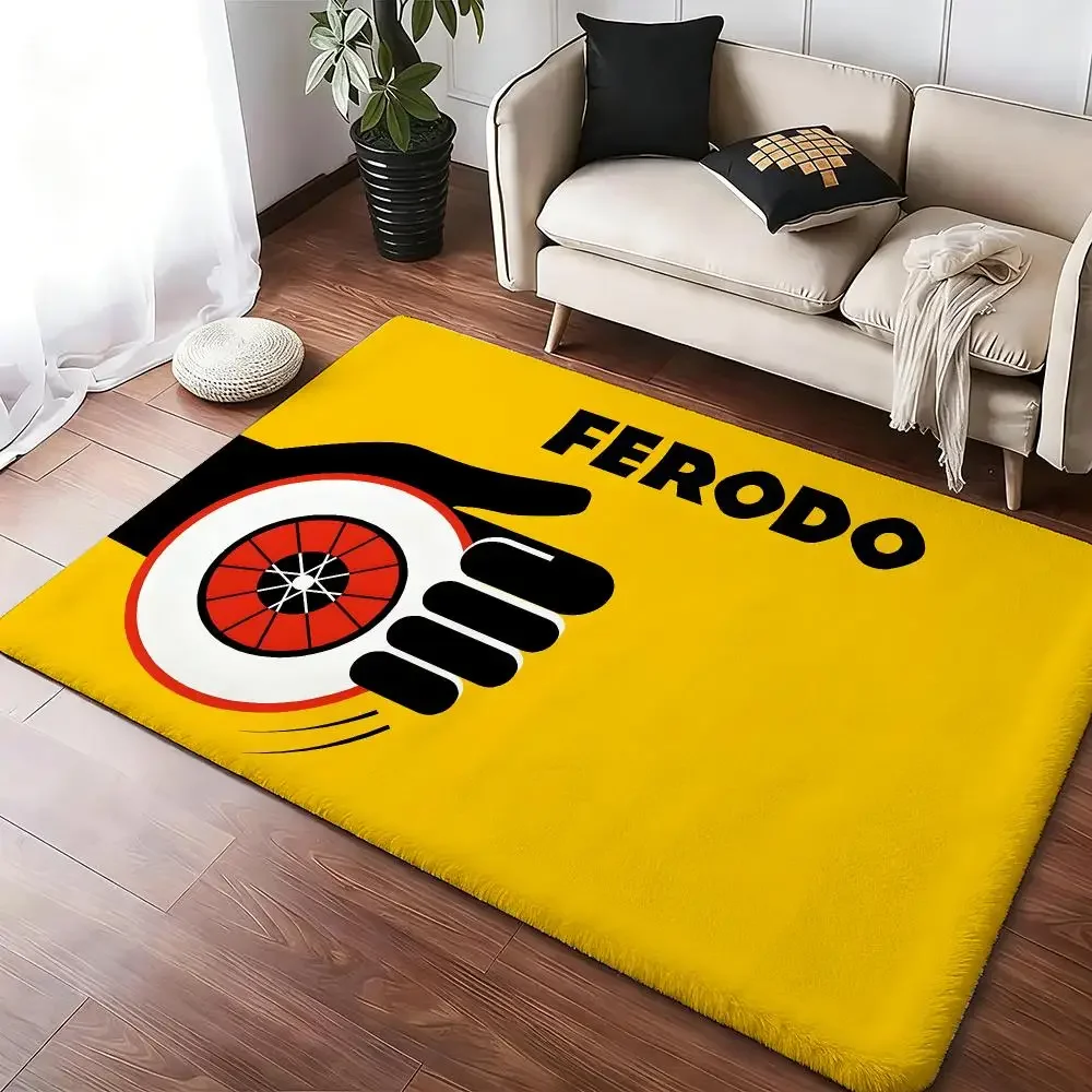 Fer-odos Brake Parts Floor Mat Soft Thickened Absorbent Non-Slip Bedroom Living Room Door Mat Home Decor Flannel Rugs