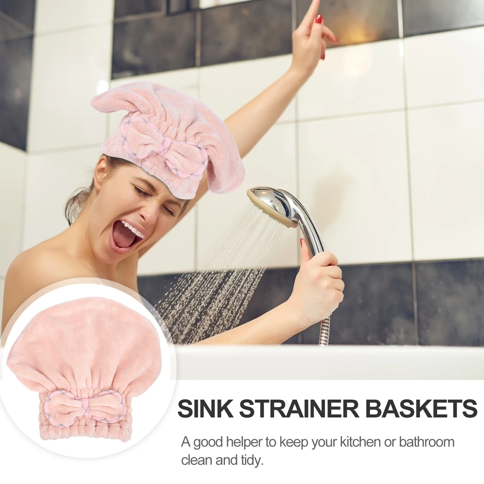 

Quick Drying Hair Towel Absorbent Bathing Cap for Women Coral Fleece Soft Stylish Travel Home Use Dry Hair Cap