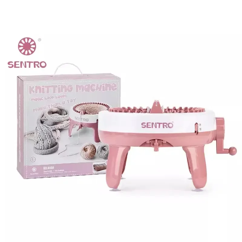 

Hand cranked knitting machine, scarf and hat knitting tool, children's DIY hands-on tool, pet sweater knitting machine
