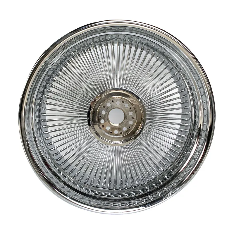 OEM Forged Wire Wheel 6061-T6 24 26 Inch Customized Chrome 100 Spoke Wire Wheels for Classical Car