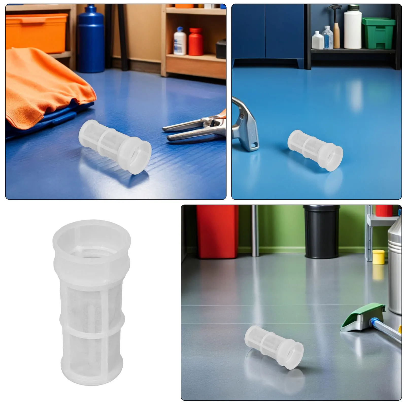 2개입 선외기 탱크 메쉬 스크린 필터 플라스틱 인렛 스트레이너 오일 분리기용 범용 보트 연료 시스템 보호 교체품