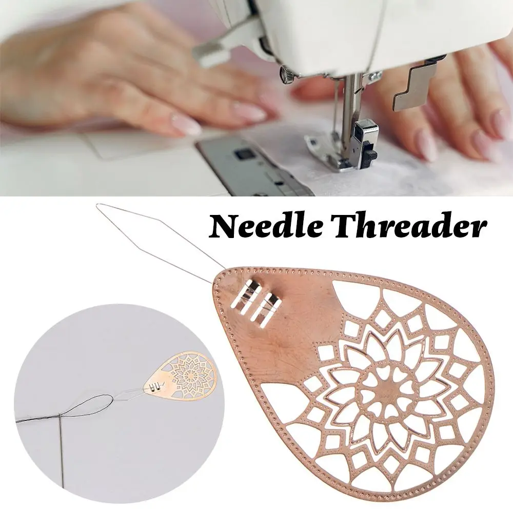 1/3PCS Copper Automatic Wire Loop Needlework Sewing Tools Sewing Needles Needle Threader Sewing Threaders Simple Threader