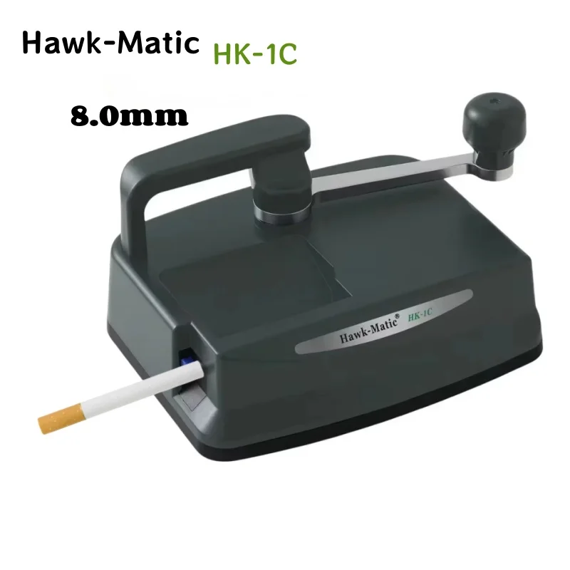 Hand Crank 5.5/6.5/8.0mm Caliber Cigarette Rolling Machine HK-1C Worm Gear Tobacco Roller Wrapping Maker DIY Smoking Accessories