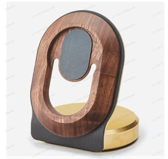 

Bracket Mobile Phone Solid Wood Base Wooden Walnut Magnetic Wireless Charging
