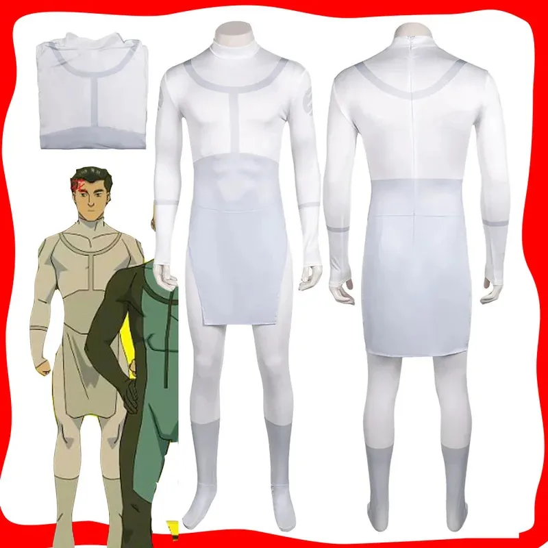 

Непобедимый Марк Грейсон, косплей, белая версия, комбинезон, мужской костюм для маскировки, наряды для взрослых, ролевая игра, Хэллоуин, карнавал, костюм