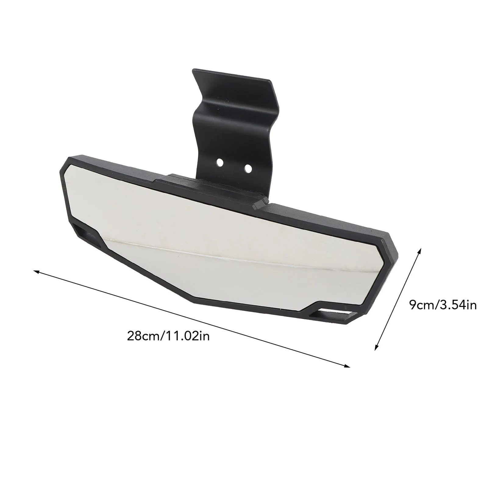 Espelho retrovisor central utv, espelho central convexo amplo e transparente, substituição para polaris ranger xp 1000 ranger xp 1000 crew