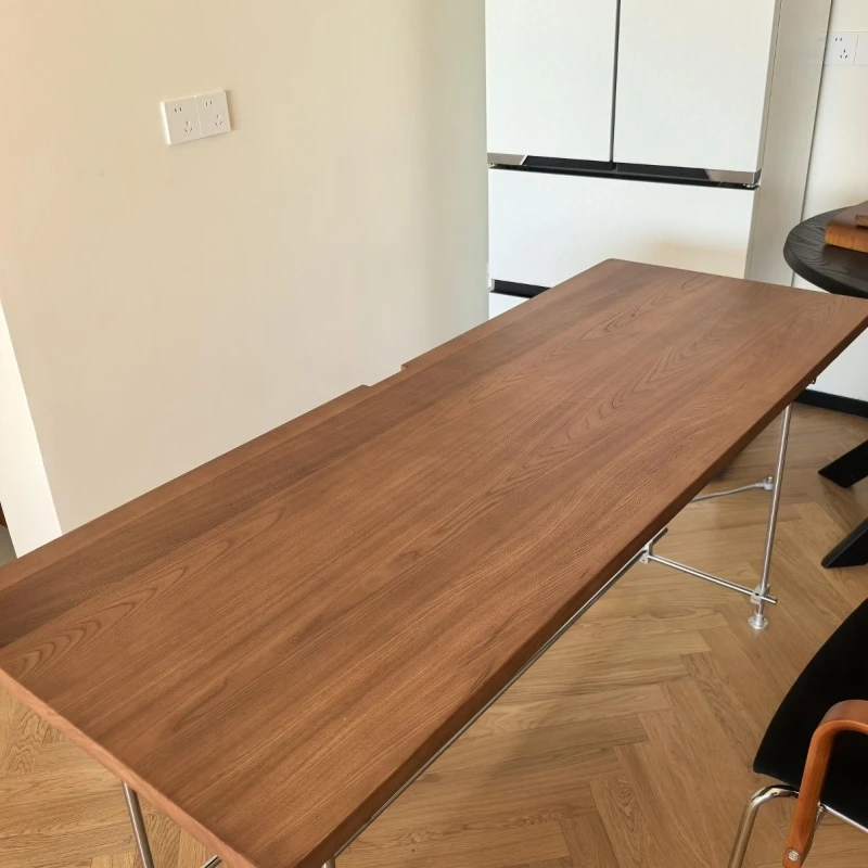 

Modern simple calligraphy and painting table, optical axis with wheels desk, writing desk ocean board computer table