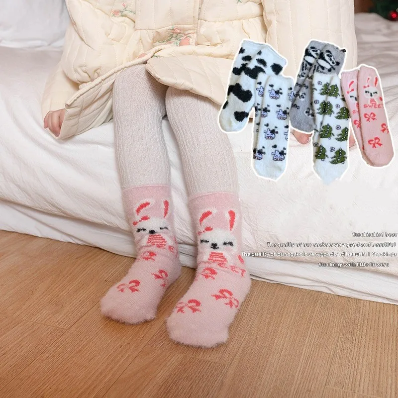 New Children's Sock Velvet High Toddlers Girls Cotton Sock Soft Infant Baby Long Tube Sock For Kids School High Quality