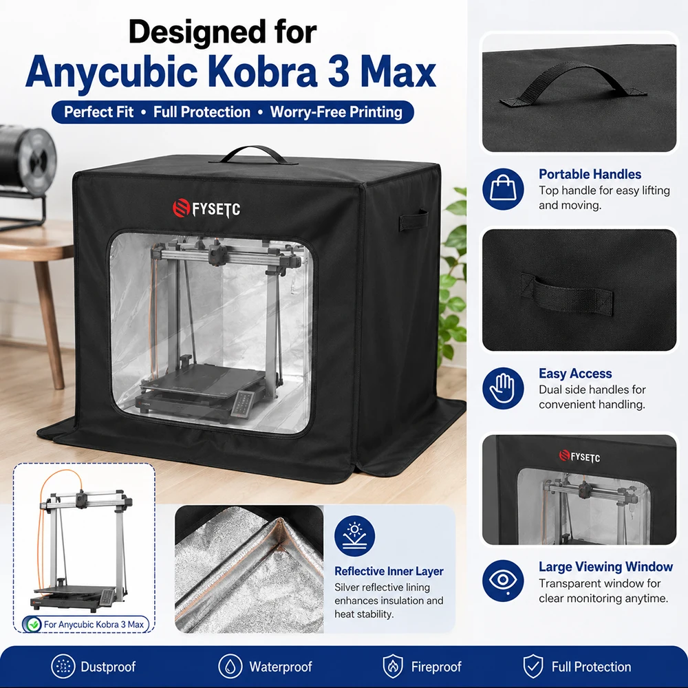 Пылезащитный чехол FYSETC для  – обзор и цена 3D Printer Enclosure Frame