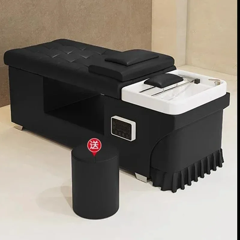 

Light Luxury Luxury Hair Stylist Sink Shampoo Chair Hairdressing Salon Professional Beauty Wash Cadeira Furniture for Beautician