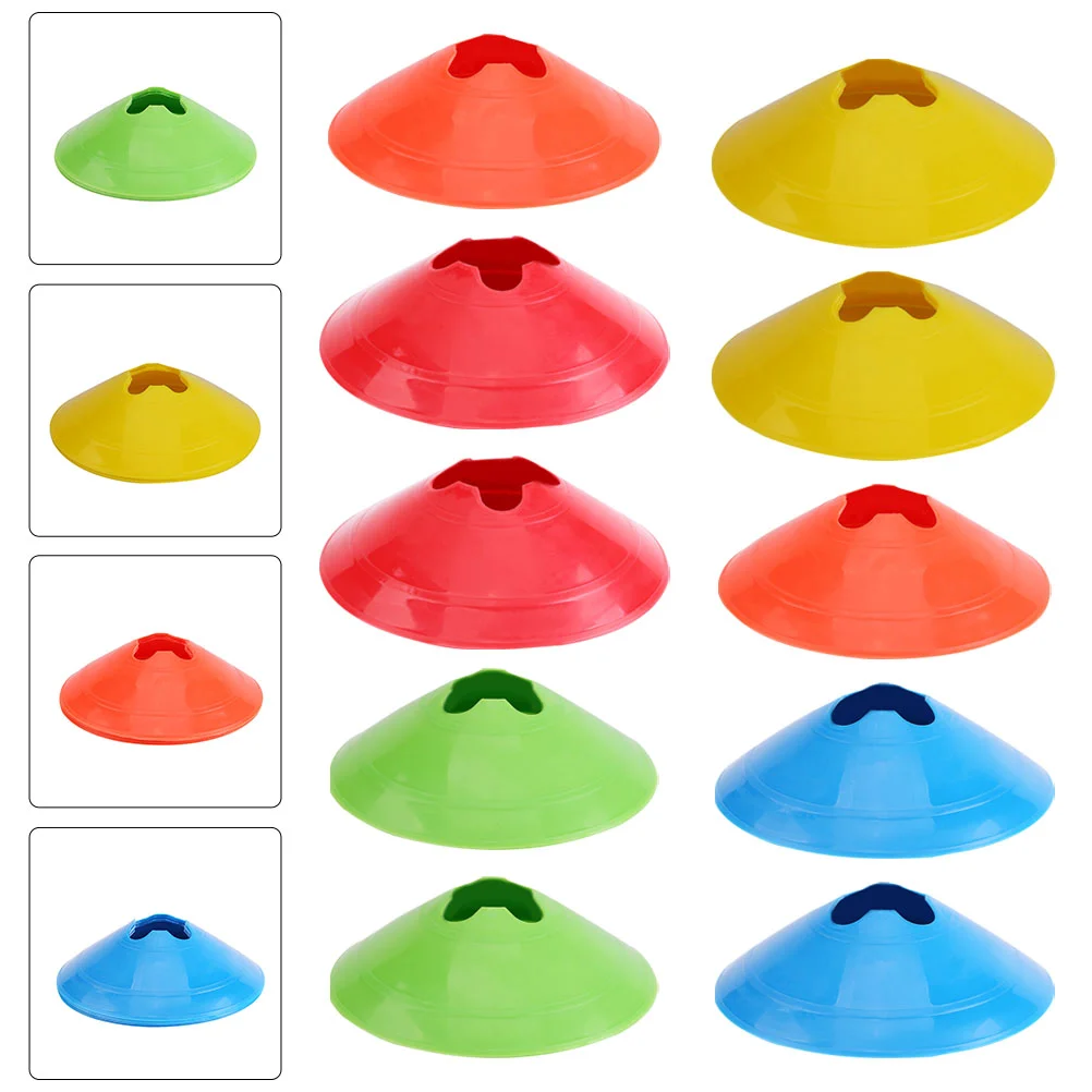 10PCS Brightly Colored Logo Cones Environment Friendly Material Football Soccer Training Roller Skating Skateboarding