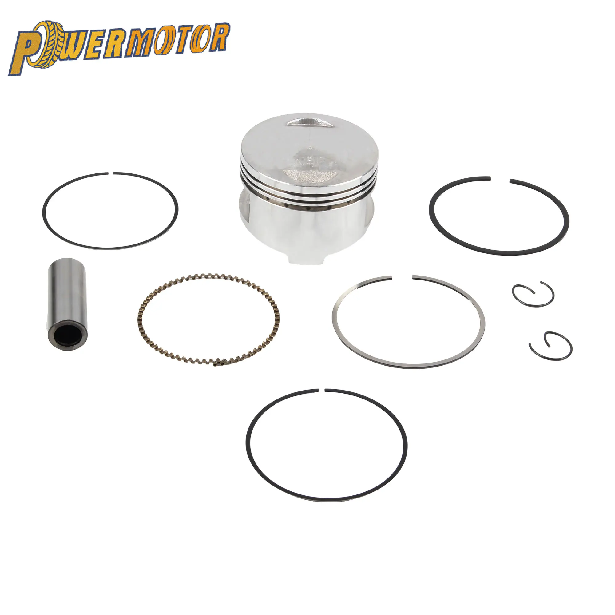 Kit de pistón de 57,4mm para motocicleta, anillo para GY6 150cc 157QMJ TANK ROKETA JALON STRADA TaoTao Peace Moped Scooter ATV Go kart UTV