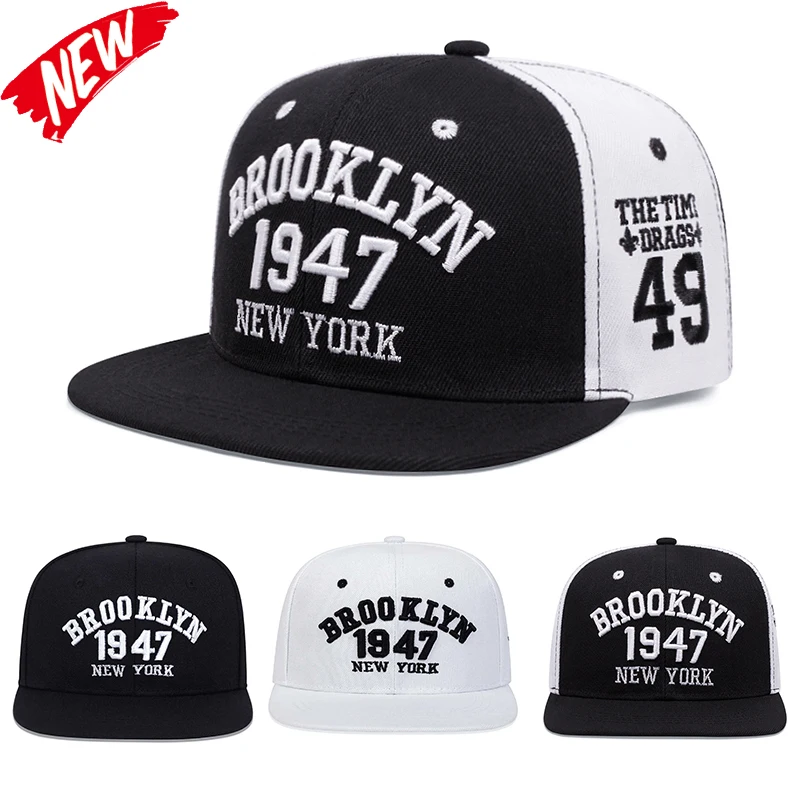 Fashion 1947 Letter Embroidered Cap Men Women Adjustable Hip Hop Baseball Cap For Unisex Adult Outdoor Sun Hat Snapback Hats