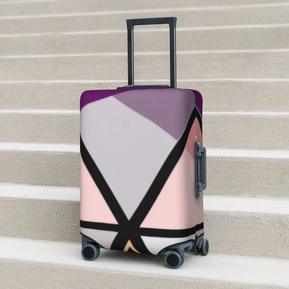 

Triangle Suitcase Cover Vacation GEO HEX Useful Luggage Supplies Business Protection