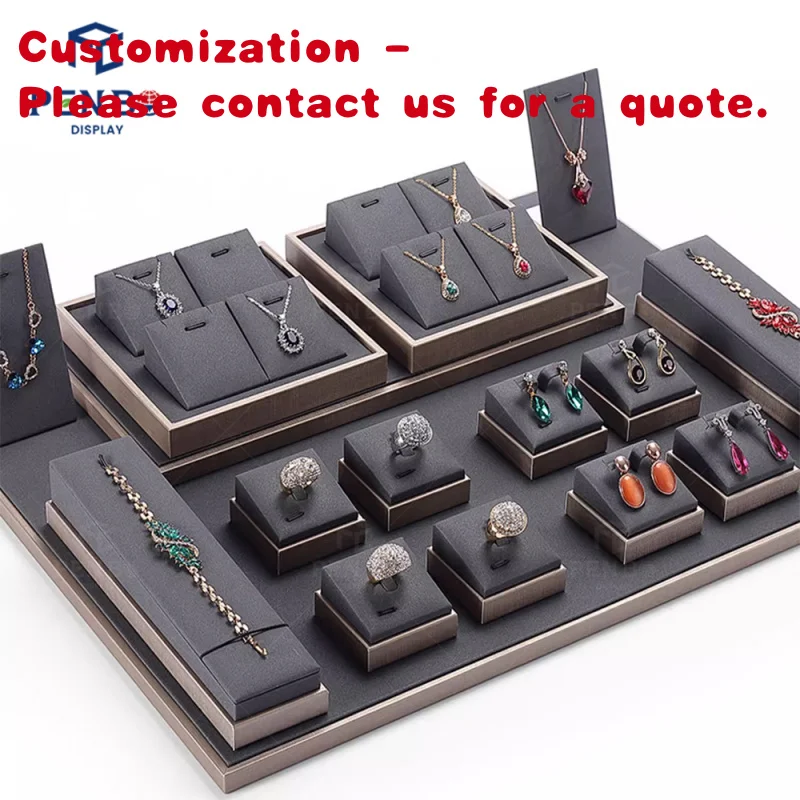 

на заказ. Комбинация Розничный магазин Выставочный зал Ожерелье Кольцо Браслет Серьги Подставки для ювелирных изделий Наборы ювелирных изделий Дисплеи S