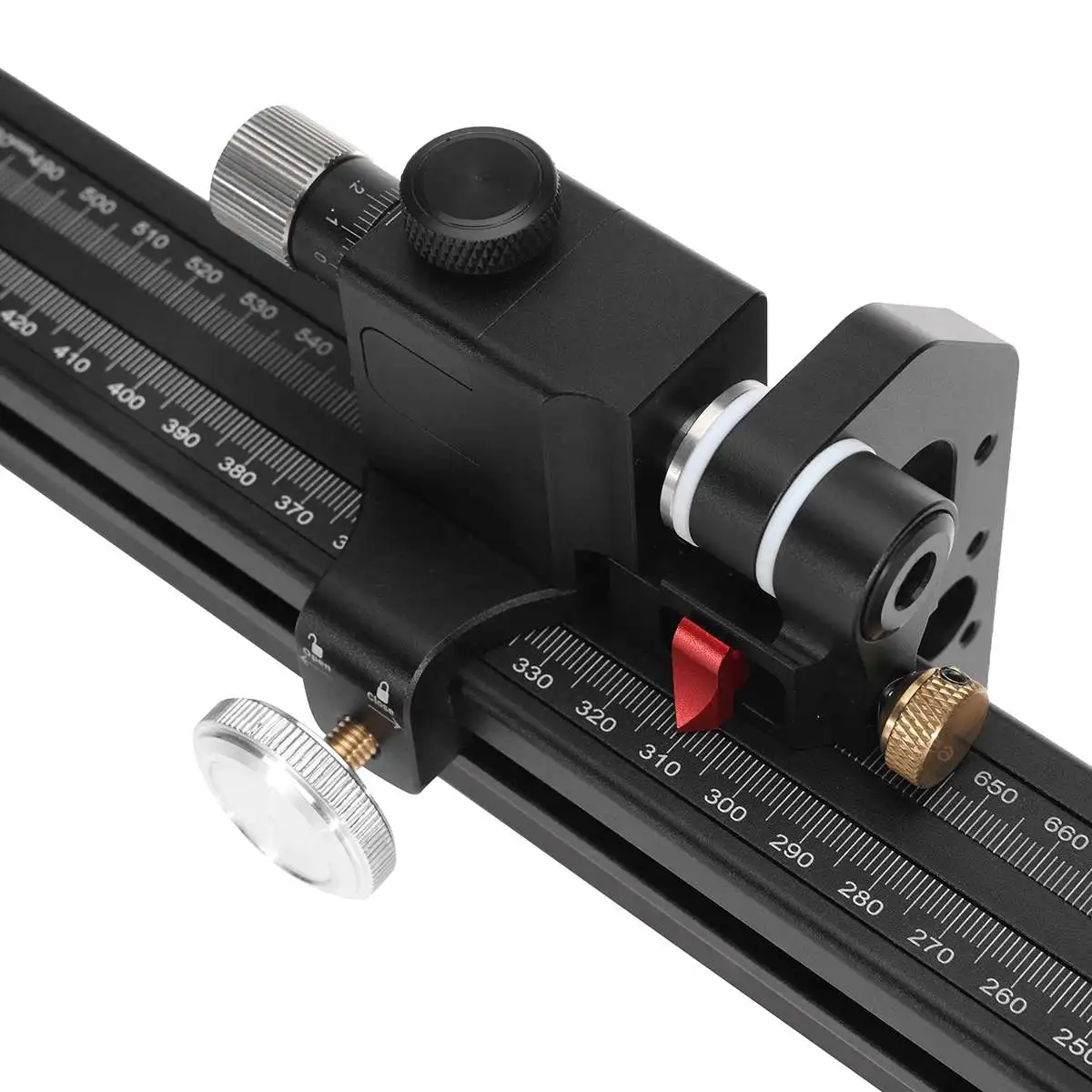 Imagem -04 - Hongdui-alumínio Miter Gauge Fence Carpintaria Medidor Serra de Mesa Router Tabela Suporte Estendido Hd-ks22 0850 mm