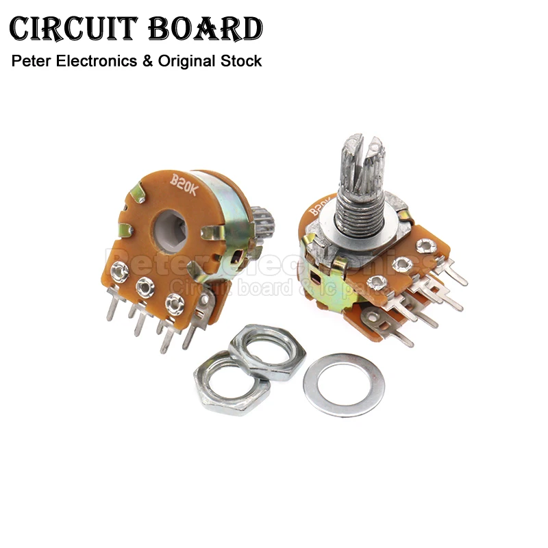 10pcs WH148 Single Duplex Potentiometer 10K 15MM 20MM B1K 2K 5K 20K 50K 100K 250K 500K 1M icpart