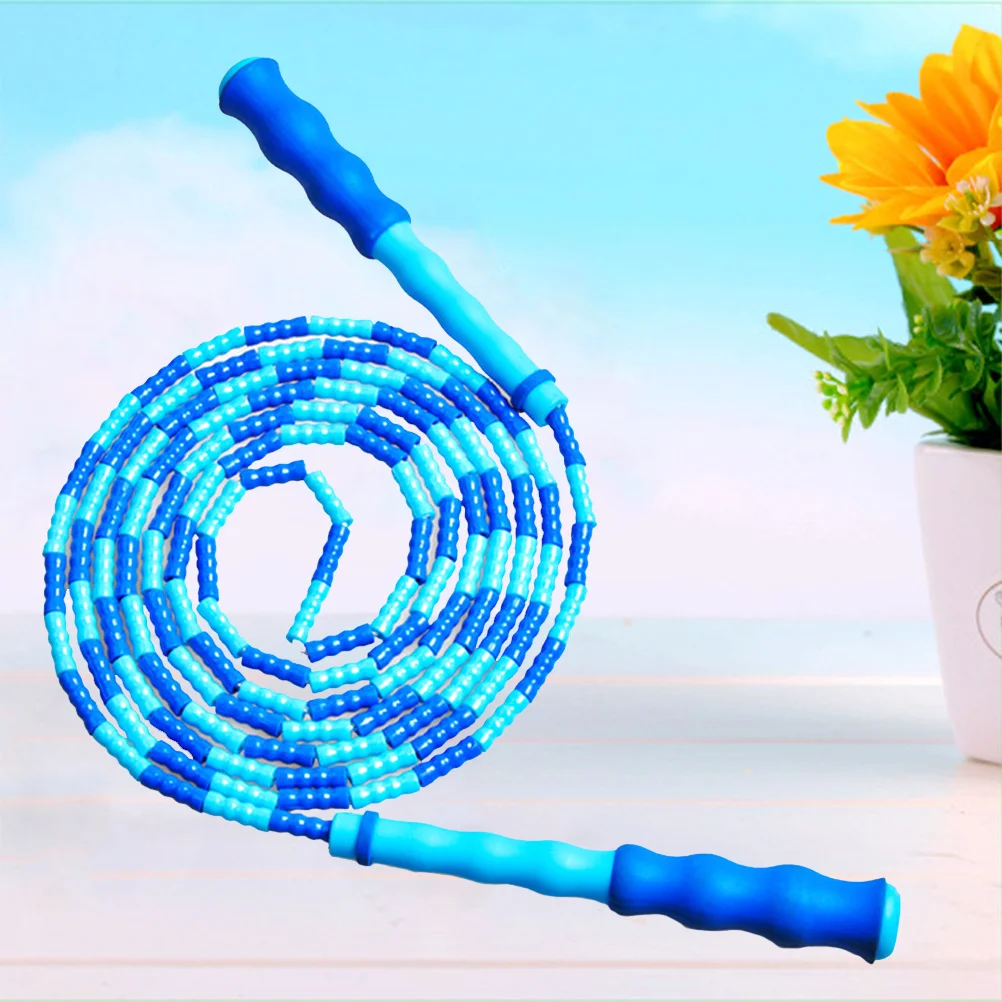 حبل الطفر المصنوع من الخيزران المطرز للبالغين، حبل القفز على كابل اللياقة البدنية وخفيف الوزن